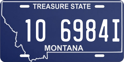 MT license plate 106984I