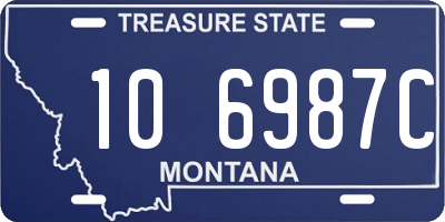 MT license plate 106987C