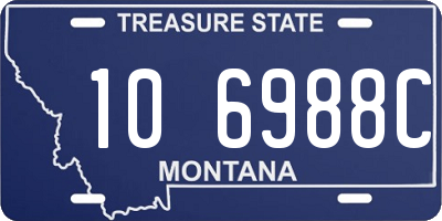 MT license plate 106988C