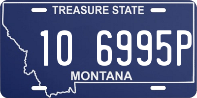 MT license plate 106995P