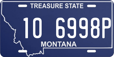 MT license plate 106998P