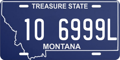 MT license plate 106999L