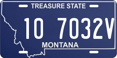 MT license plate 107032V