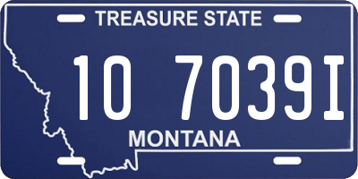 MT license plate 107039I