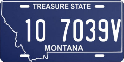 MT license plate 107039V