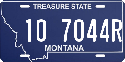 MT license plate 107044R