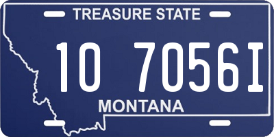 MT license plate 107056I