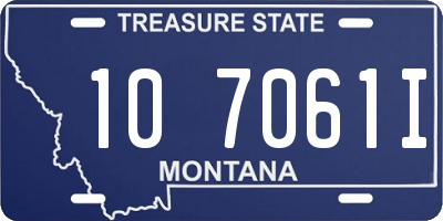 MT license plate 107061I