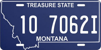 MT license plate 107062I