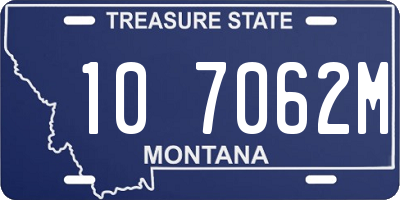 MT license plate 107062M