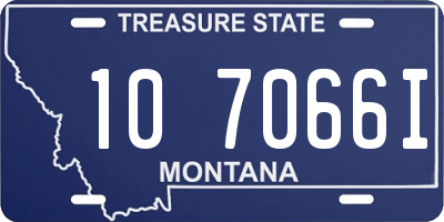 MT license plate 107066I