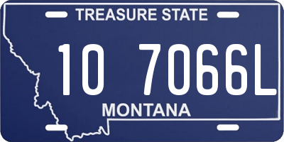 MT license plate 107066L