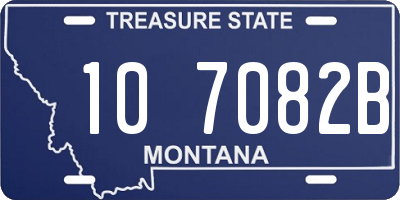 MT license plate 107082B