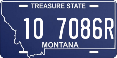 MT license plate 107086R