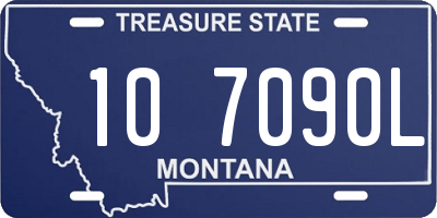 MT license plate 107090L