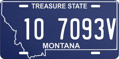 MT license plate 107093V