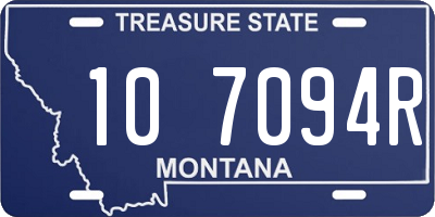 MT license plate 107094R