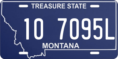 MT license plate 107095L