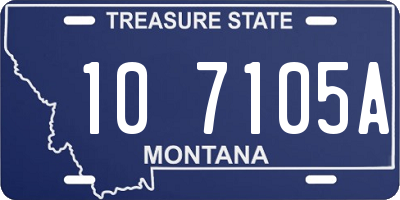 MT license plate 107105A