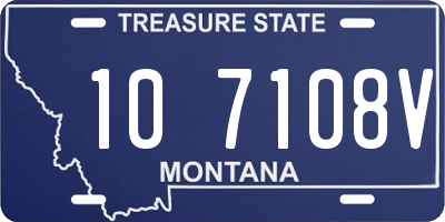 MT license plate 107108V