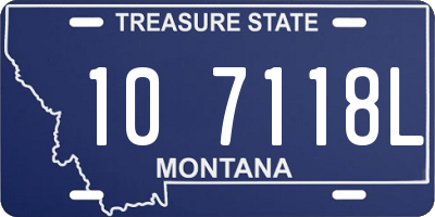 MT license plate 107118L