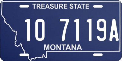 MT license plate 107119A