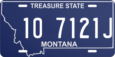 MT license plate 107121J