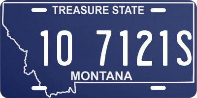 MT license plate 107121S