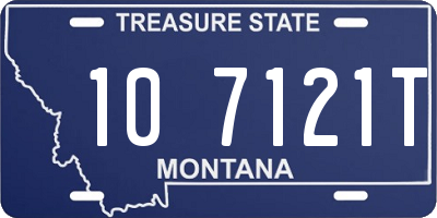 MT license plate 107121T