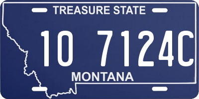 MT license plate 107124C