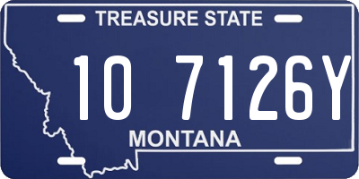 MT license plate 107126Y