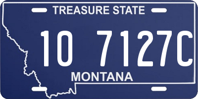 MT license plate 107127C