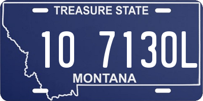 MT license plate 107130L