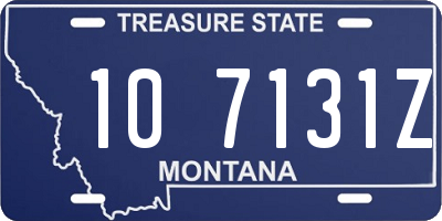 MT license plate 107131Z