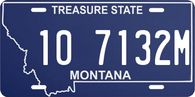 MT license plate 107132M