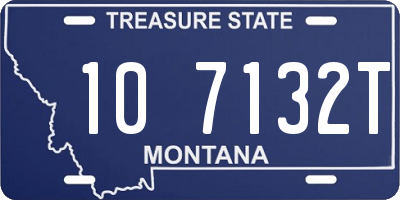 MT license plate 107132T