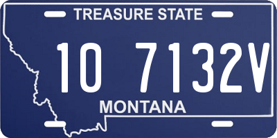 MT license plate 107132V