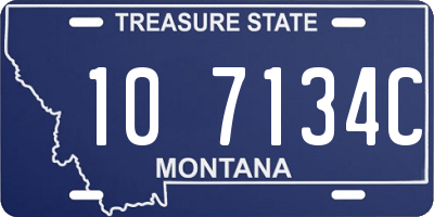 MT license plate 107134C