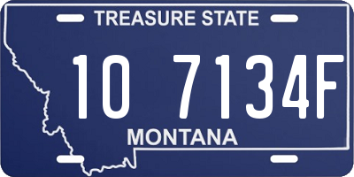 MT license plate 107134F