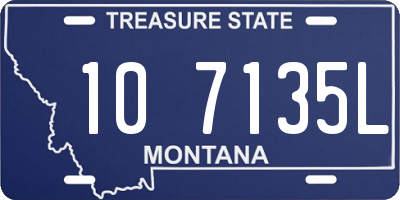 MT license plate 107135L