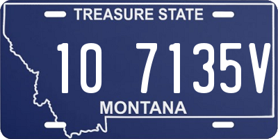 MT license plate 107135V