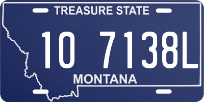 MT license plate 107138L