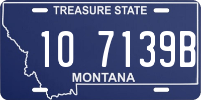 MT license plate 107139B