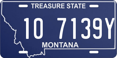 MT license plate 107139Y