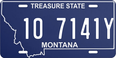 MT license plate 107141Y