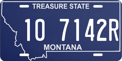 MT license plate 107142R