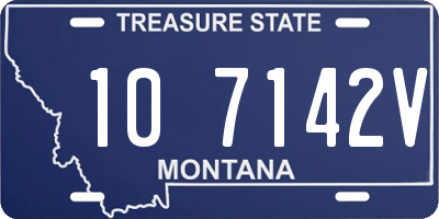 MT license plate 107142V