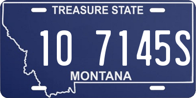 MT license plate 107145S