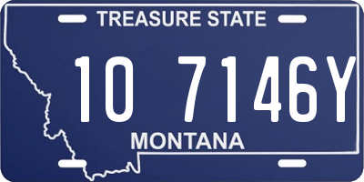 MT license plate 107146Y