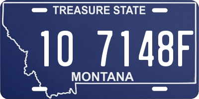 MT license plate 107148F